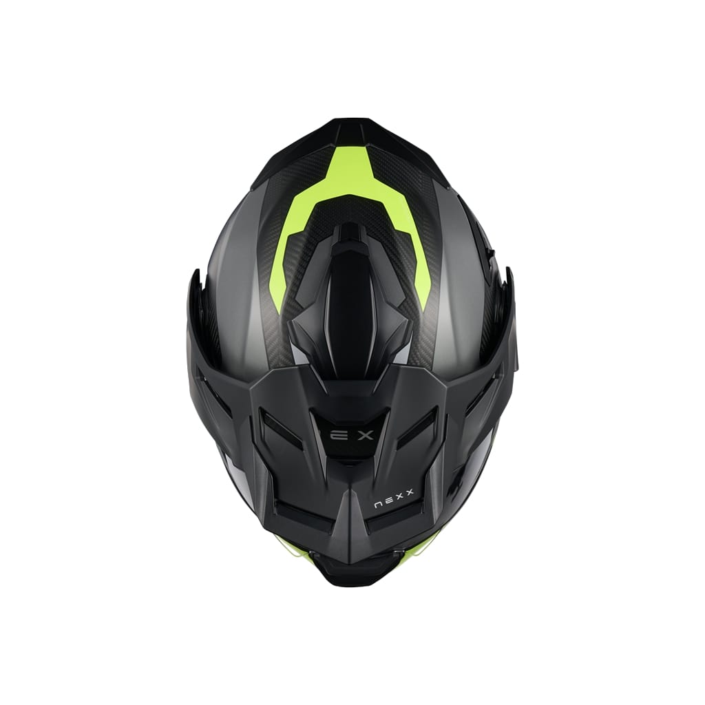 Nexx X.Lifecountry Carbon Terra harmaa/neon