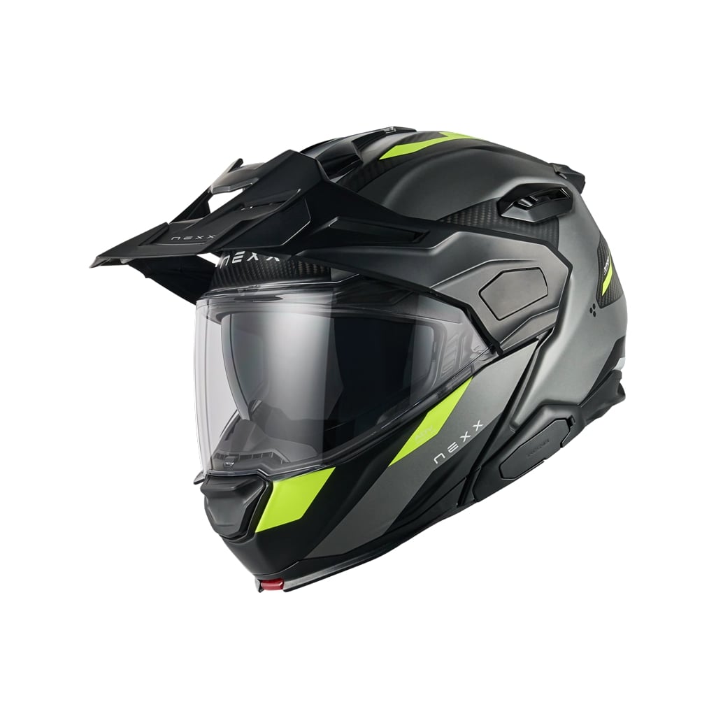 Nexx X.Lifecountry Carbon Terra harmaa/neon