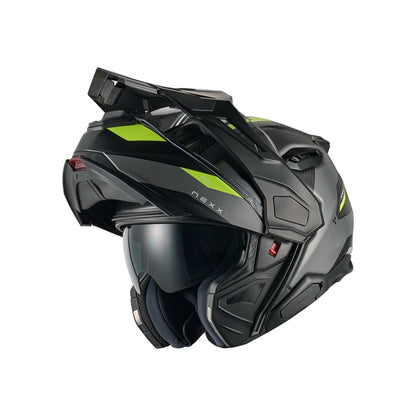 Nexx X.Lifecountry Carbon Terra harmaa/neon