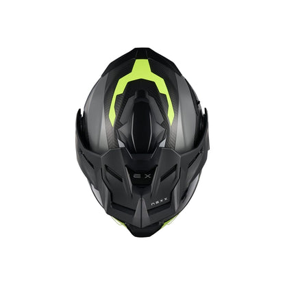Nexx X.Lifecountry Carbon Terra harmaa/neon