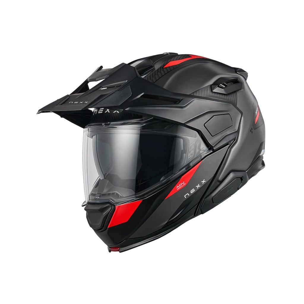 Nexx X.Lifecountry Carbon Terra harmaa/punainen