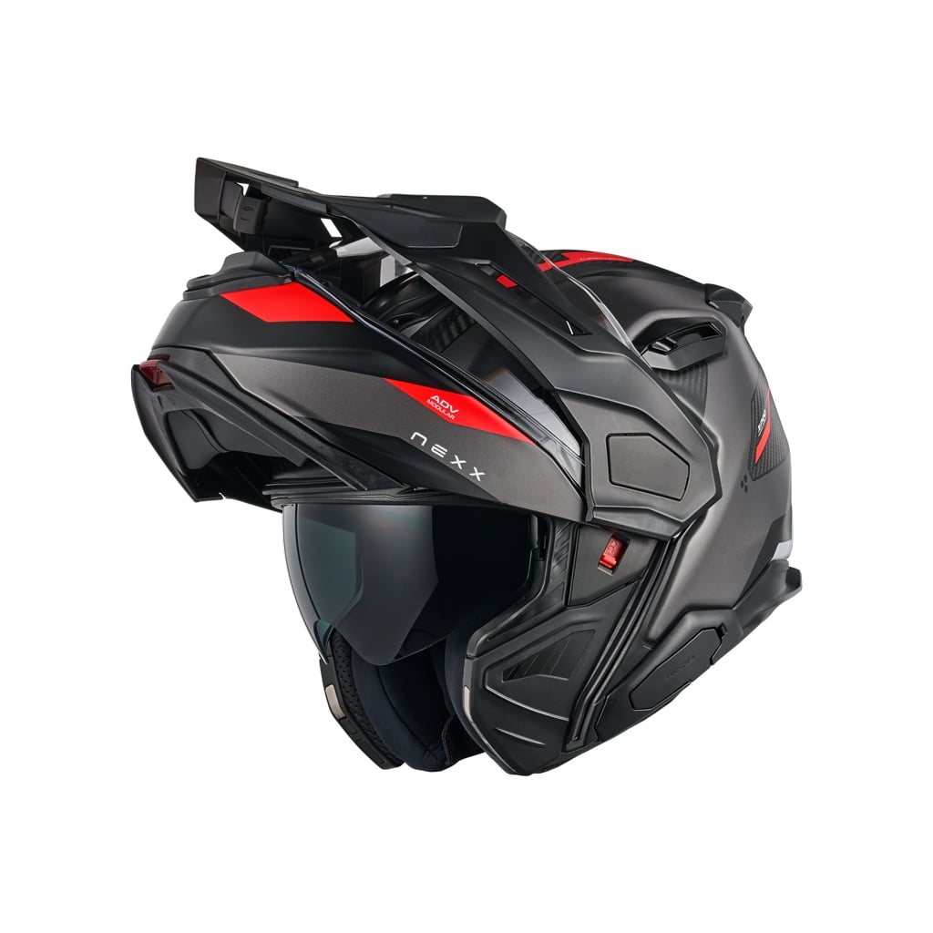 Nexx X.Lifecountry Carbon Terra harmaa/punainen