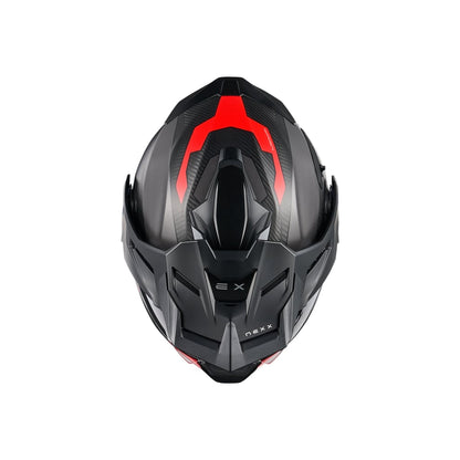 Nexx X.Lifecountry Carbon Terra harmaa/punainen