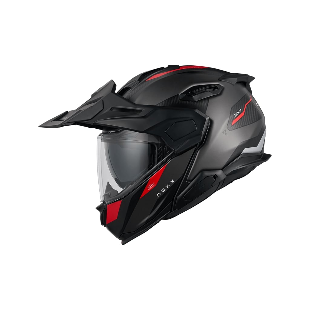 Nexx X.Lifecountry Carbon Terra harmaa/punainen