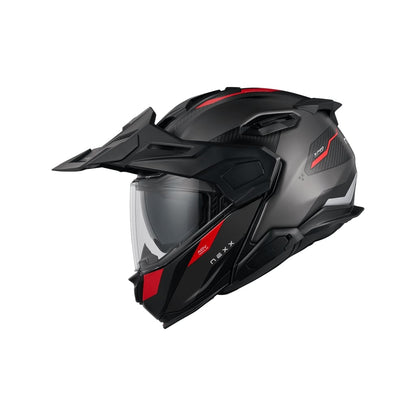 Nexx X.Lifecountry Carbon Terra harmaa/punainen