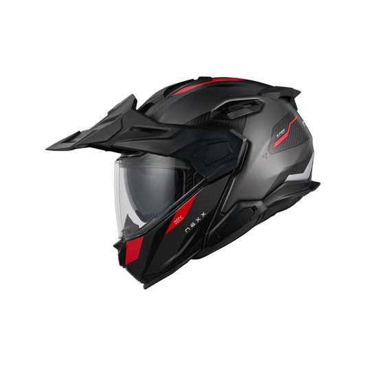Nexx X.Lifecountry Carbon Terra harmaa/punainen