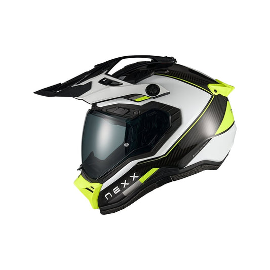 Nexx X.Rally Carbon Raid valkoinen/neon