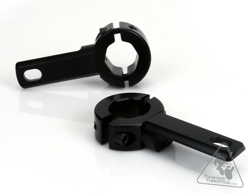Denali Frame & Crash Bars Light Mount Ø21-29mm Black