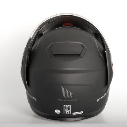 MT Atom flip-up helmet, matt black
