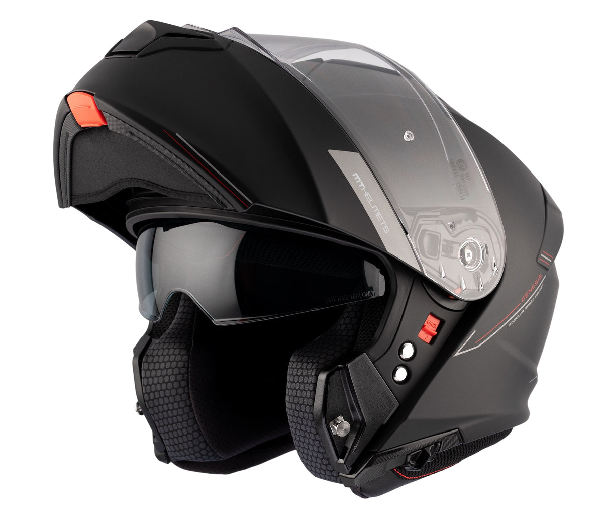 MT Genesis SV flip-up helmet, matt black