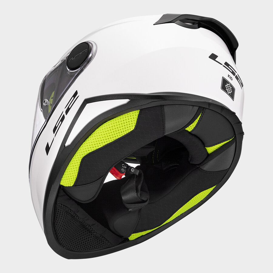 LS2 FF812 Kid, solid white lasten umpikypärä