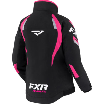 FXR Team FX ladies snowmobile jacket, black/fuchsia