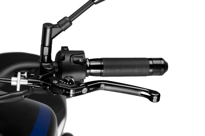 Puig Foldable Clutch Lever 3.0, Black Lever, Black Selector