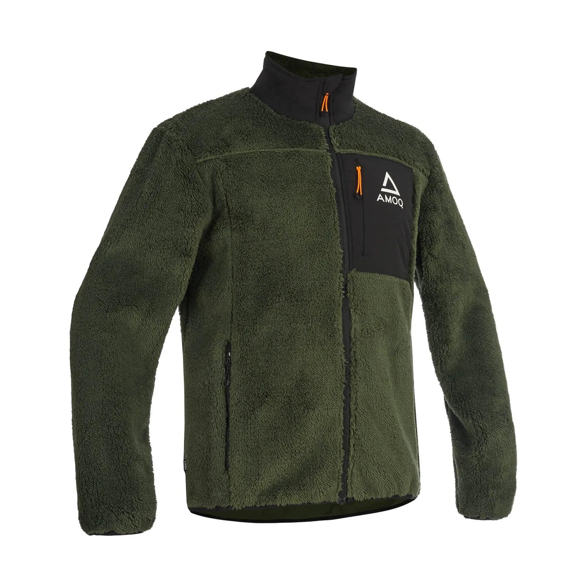 Amoq Density Fleece takki, vihreä/musta