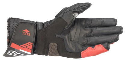 Alpinestars SP-8 v3 leather gloves, black/red/white