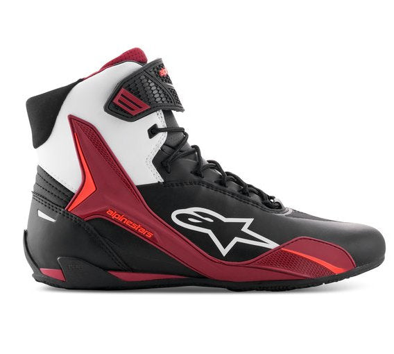 Alpinestars Faster 4 shoes, black/white/dark red