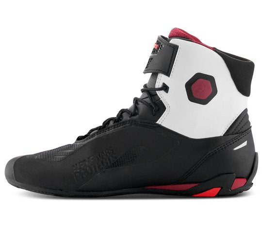 Alpinestars Faster 4 shoes, black/white/dark red