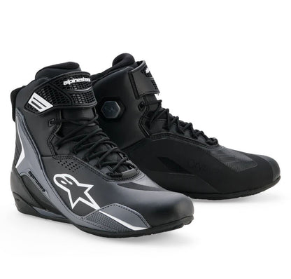 Alpinestars Faster 4 Drystar nilkkurit, musta/harmaa/valkoinen
