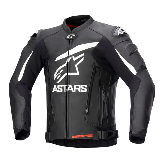 Alpinestars GP Plus v4 nahkatakki, musta/valkoinen