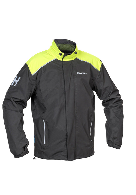 Halvarssons Bofallet HV rain jacket, yellow/black