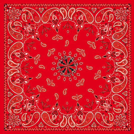 Bandanna Red paisley