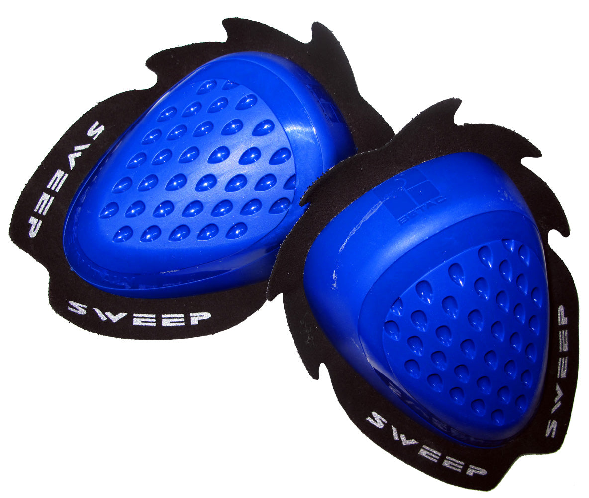 Sweep Dropper Knee slider, blue, pair