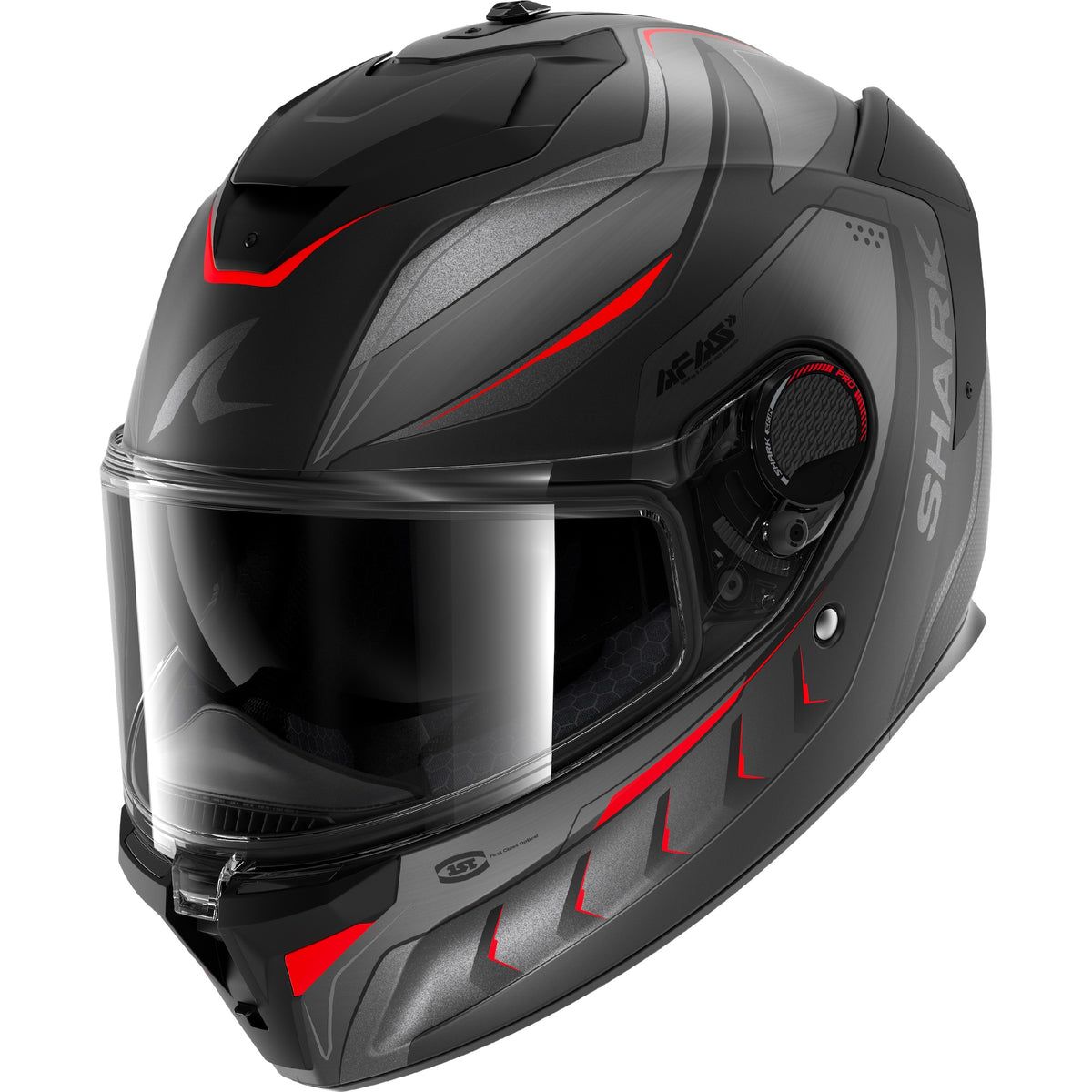 Shark Spartan GT Pro Mekarium, matt grey/carbon/red