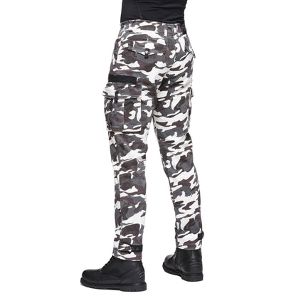 Sweep Jungle aramid reinforced mc jeans, black/white camo