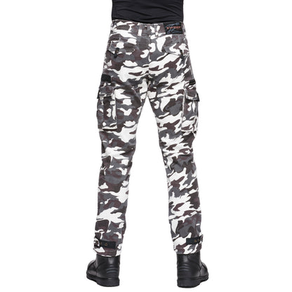 Sweep Jungle aramid reinforced mc jeans, black/white camo