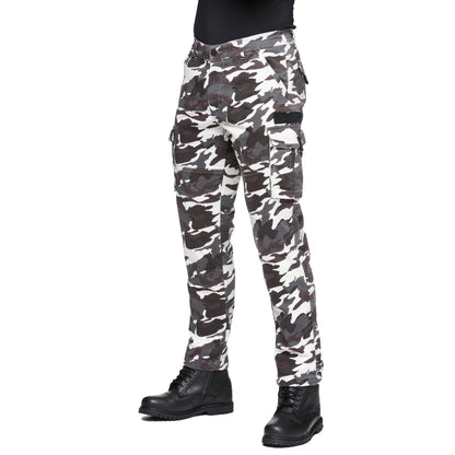 Sweep Jungle aramid reinforced mc jeans, black/white camo