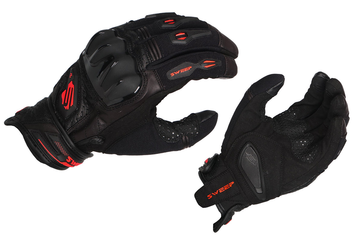 Sweep Hammer 2 glove, black/red
