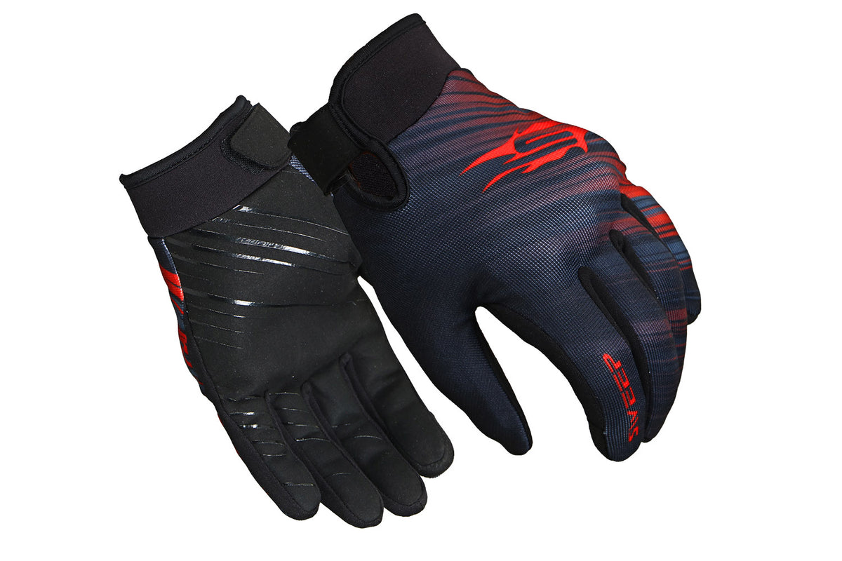 Sweep Street MX Ladies short glove, black/red