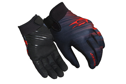 Sweep Street MX Ladies short glove, black/red