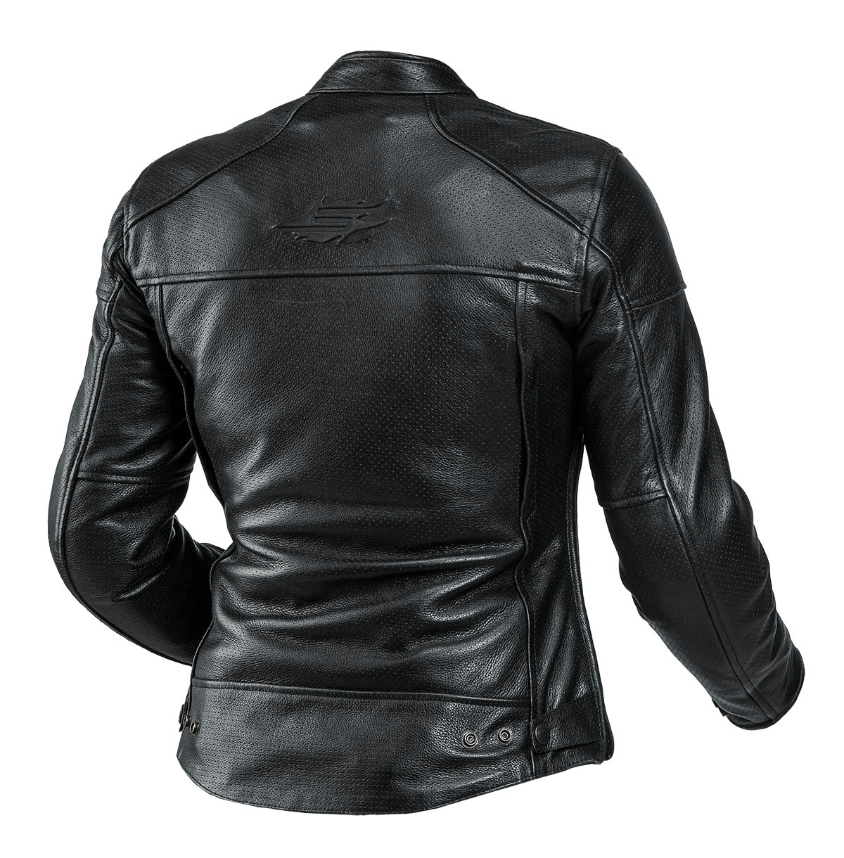 Sweep Daytona waterproof ladies leather jacket, black