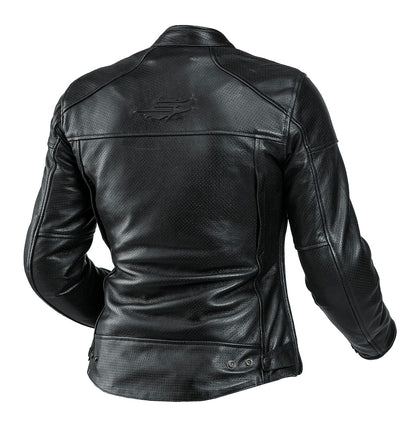 Sweep Daytona waterproof ladies leather jacket, black
