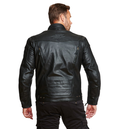 Sweep Eagle leatherjacket, black