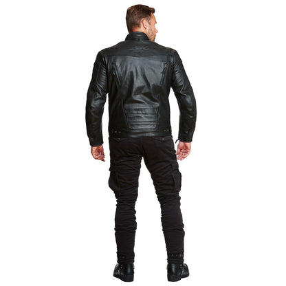 Sweep Eagle leatherjacket, black
