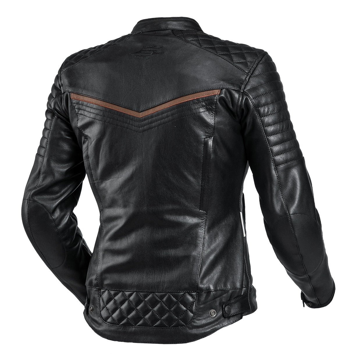 Sweep Scrambler ladies leather jacket, black/brown