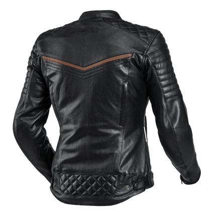 Sweep Scrambler ladies leather jacket, black/brown