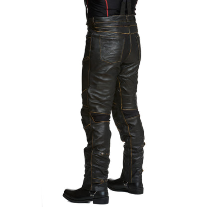 Sweep Ragnar leather pant, antique