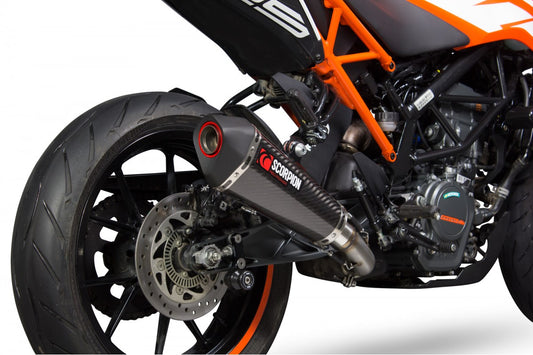 Scorpion Serket Taper Slip-on, KTM 125 Duke 2017 - 2020