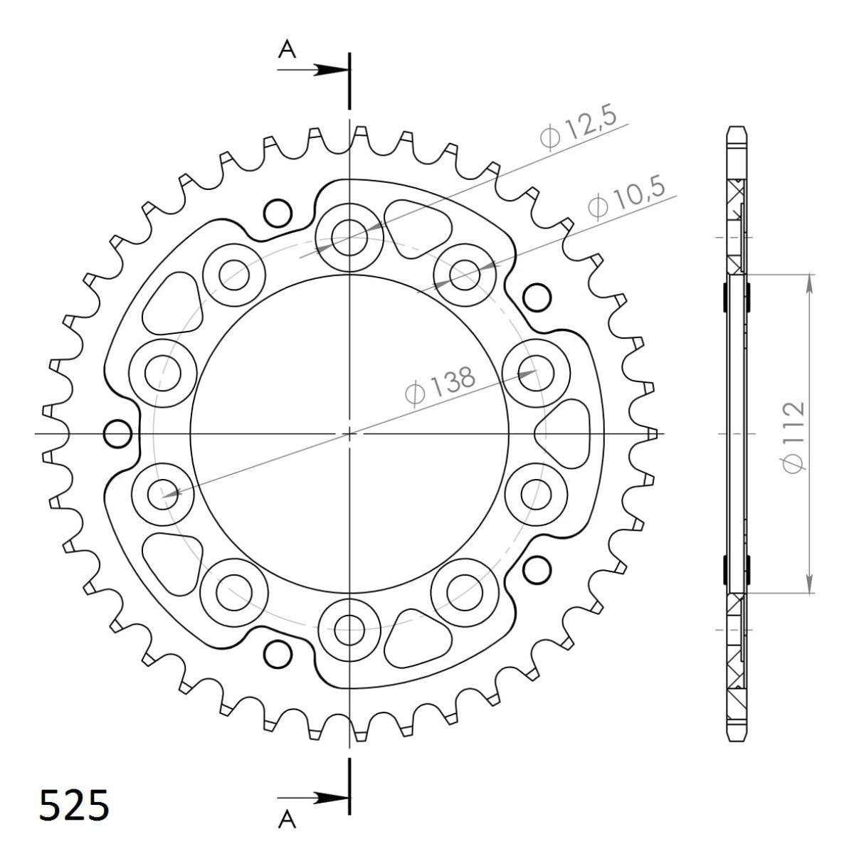 Supersprox Stealth takaratas Black 1304-RST-41-0