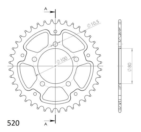Supersprox Stealth takaratas Gold 2698-RST-42-9