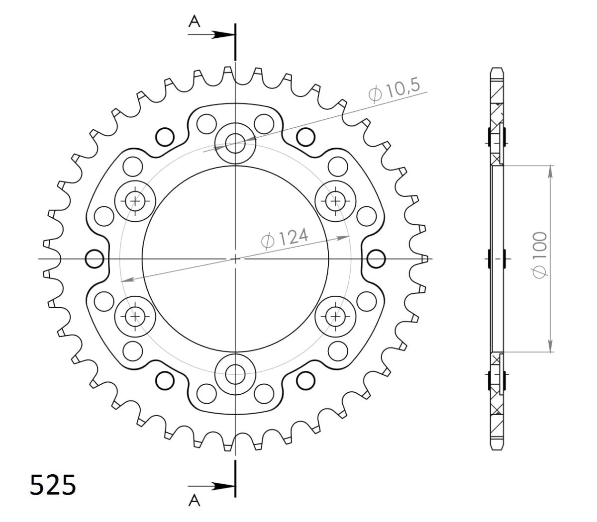 Supersprox Stealth takaratas Black 745-RST-38-0