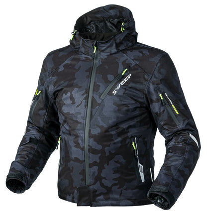 Sweep Breakout waterproof softshell mc jacket, dark grey/camo