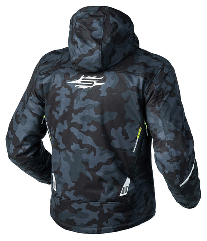 Sweep Breakout waterproof softshell mc jacket, dark grey/camo