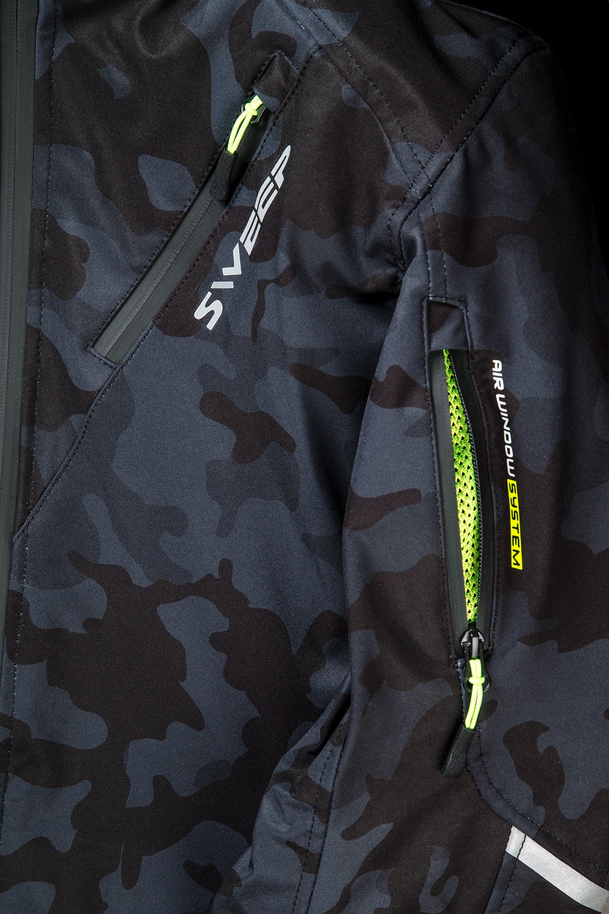 Sweep Breakout waterproof softshell mc jacket, dark grey/camo