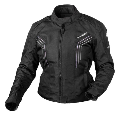 Sweep Connect waterproof ladies textile jacket, black/gray