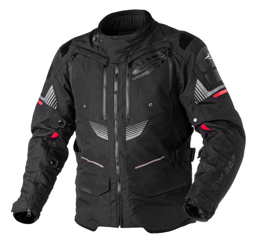 Sweep Rampart jacket, black/red