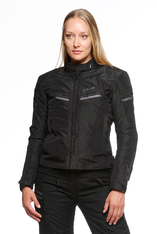 Sweep Spirit waterproof ladies textile jacket, black